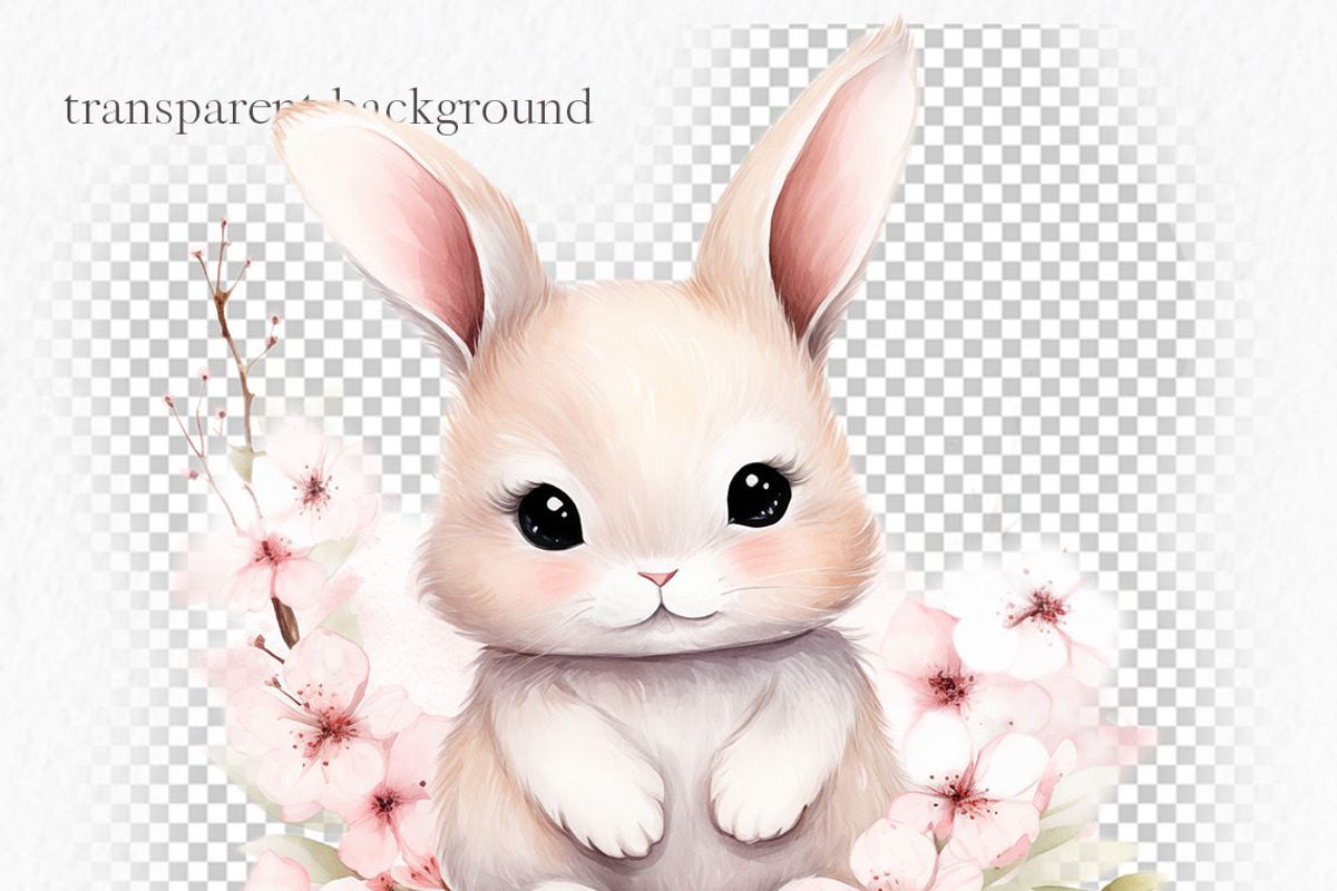Valentine Easter bunny clipart, an Object Graphic by MyLittleMeow (Photo 2 of 8)
