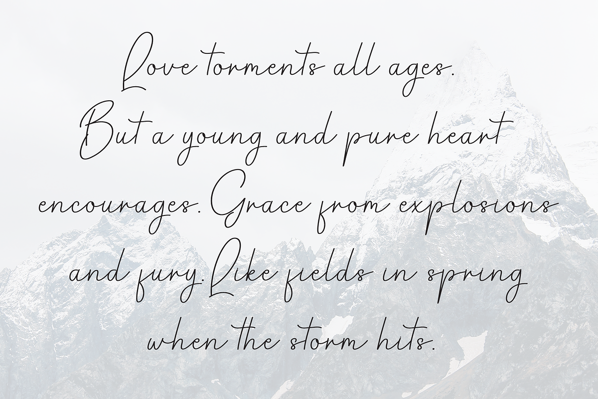 Happy Honeymoon | Script Font, a Handwritten Font by Scratchones (Photo 6 of 8)