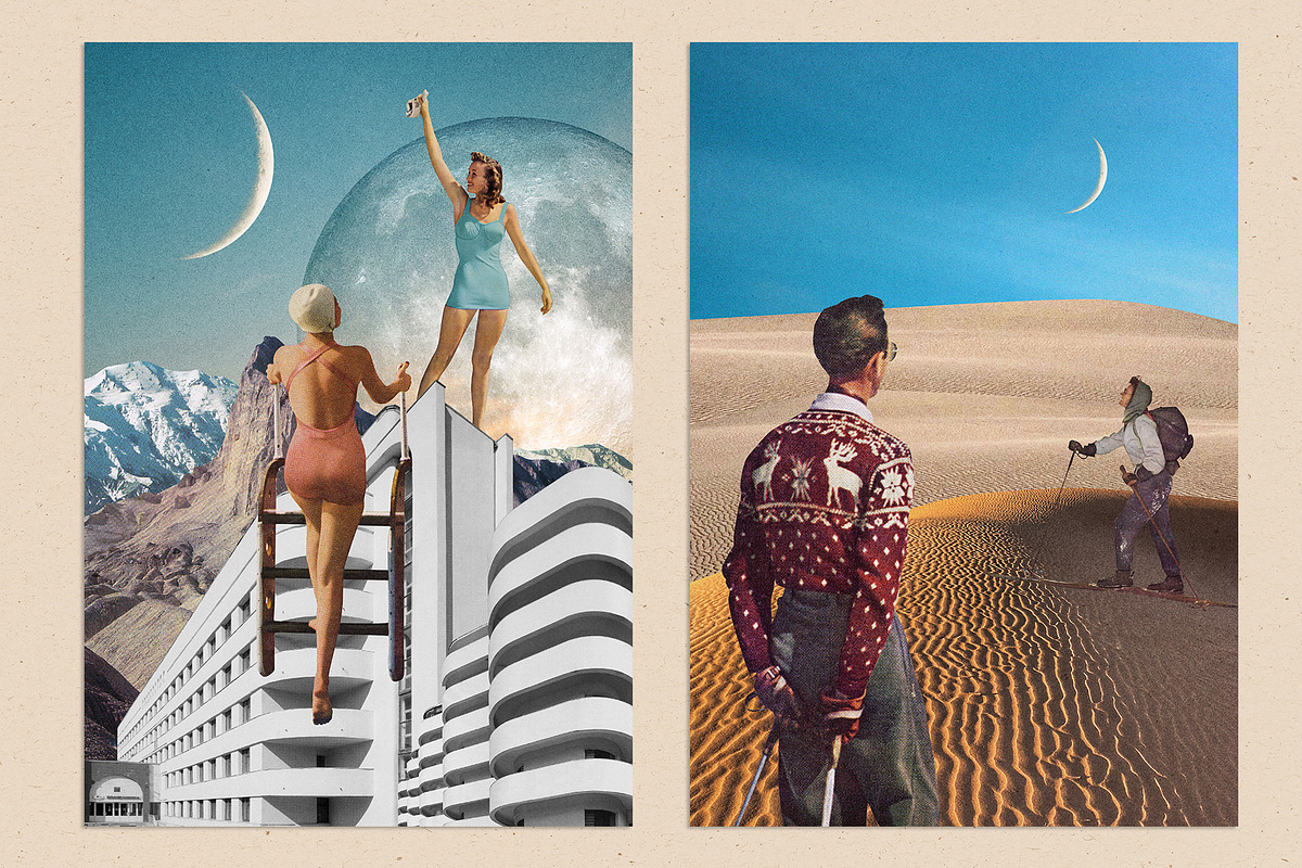 Vintage Collage Creator 1170+ Assets, an Object Graphic by Veris Studio (Photo 11 of 56)