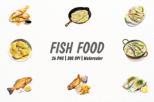 Fish Seafood Clipart, an Animal Illustration by New-School-Wave
