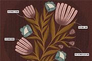 Folksy Florals Design Bundle, a Texture Illustration by On the Mark Designs (Thumbnail 8 of 11)