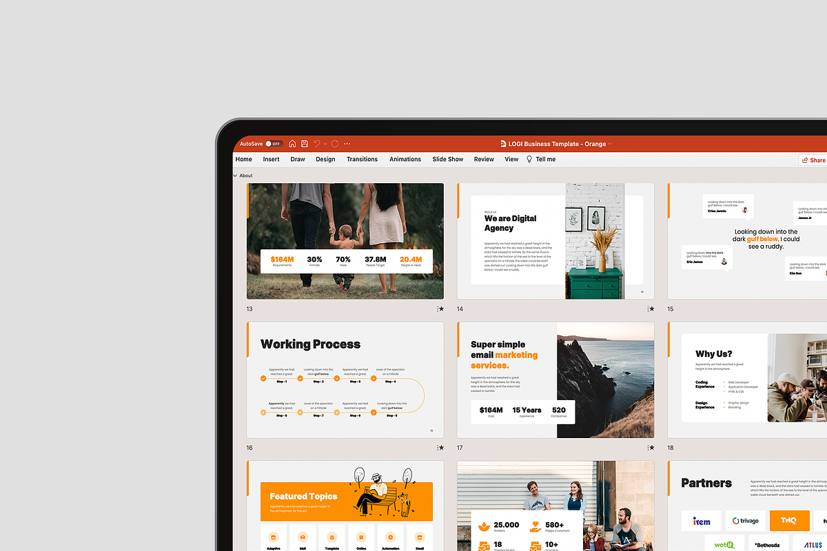LOGI-Business Presentation Template, a Presentation Template by UDEA Store (Photo 4 of 15)