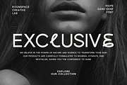 Riope - Unique Modern Logo Font, a Sans Serif Font by roomspace creative lab (Thumbnail 7 of 11)