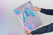 Holo Iridescence 3D Shapes graphics, a Graphic by LarysaZabrotskaya (Thumbnail 7 of 10)