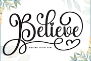 Believe | Script Font, a Handwritten Font by Scratchones (Thumbnail 1 of 9)
