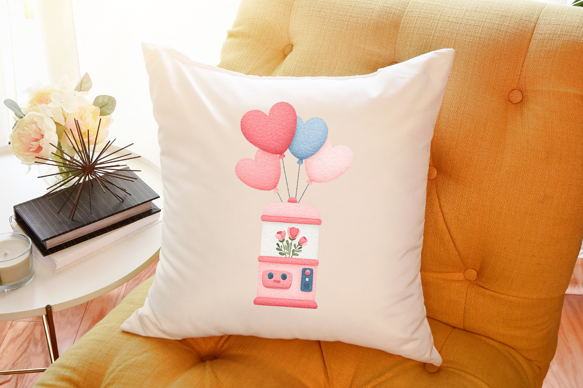 Claw Machine with Valentine Clipart, an Illustration by Sublimation Artist (Photo 6 of 6)