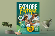 Explore Europe Flyer Template, a Flyer Template by Boostock (Thumbnail 2 of 6)