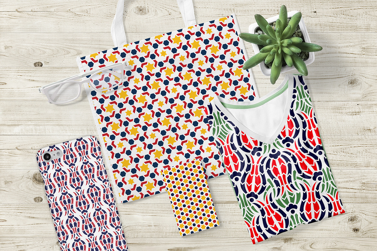 Islamic inspired seamless patterns, a Pattern Graphic by Yapanda (Photo 2 of 7)