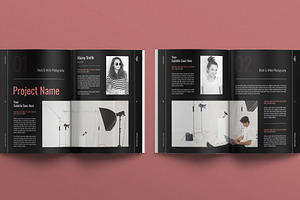 Photo Book Template Design Layout