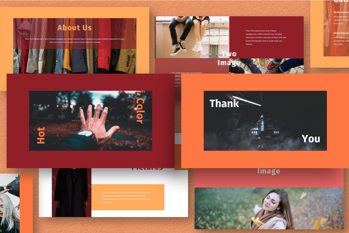 Hot Color Google Slide Template, a Presentation Template by Inkofert (Photo 12 of 12)