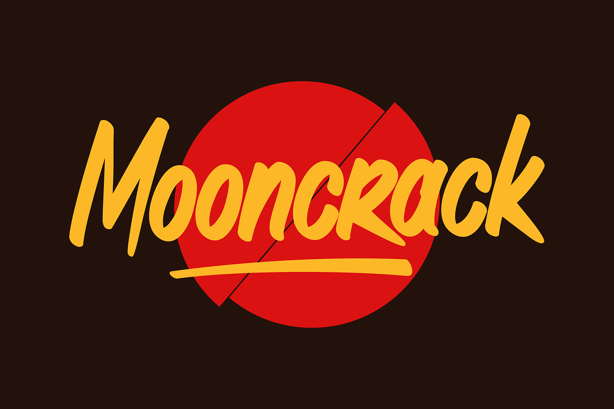Mooncrack | Brush Font, a Handwritten Font by Lemonthe (Photo 1 of 7)
