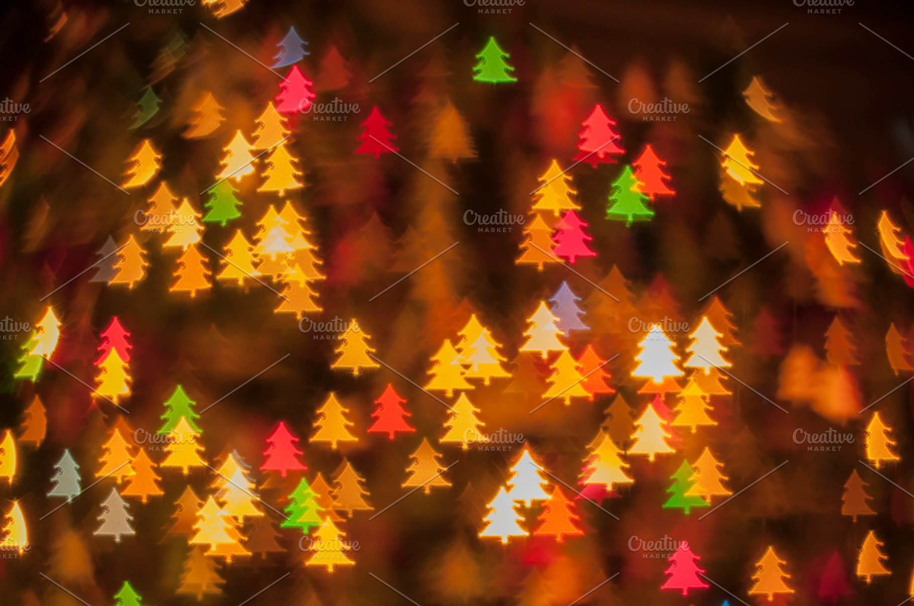 Christmas lights containing tree, christmas tree, and christmas, an Abstract Photo by REBECAZUM
