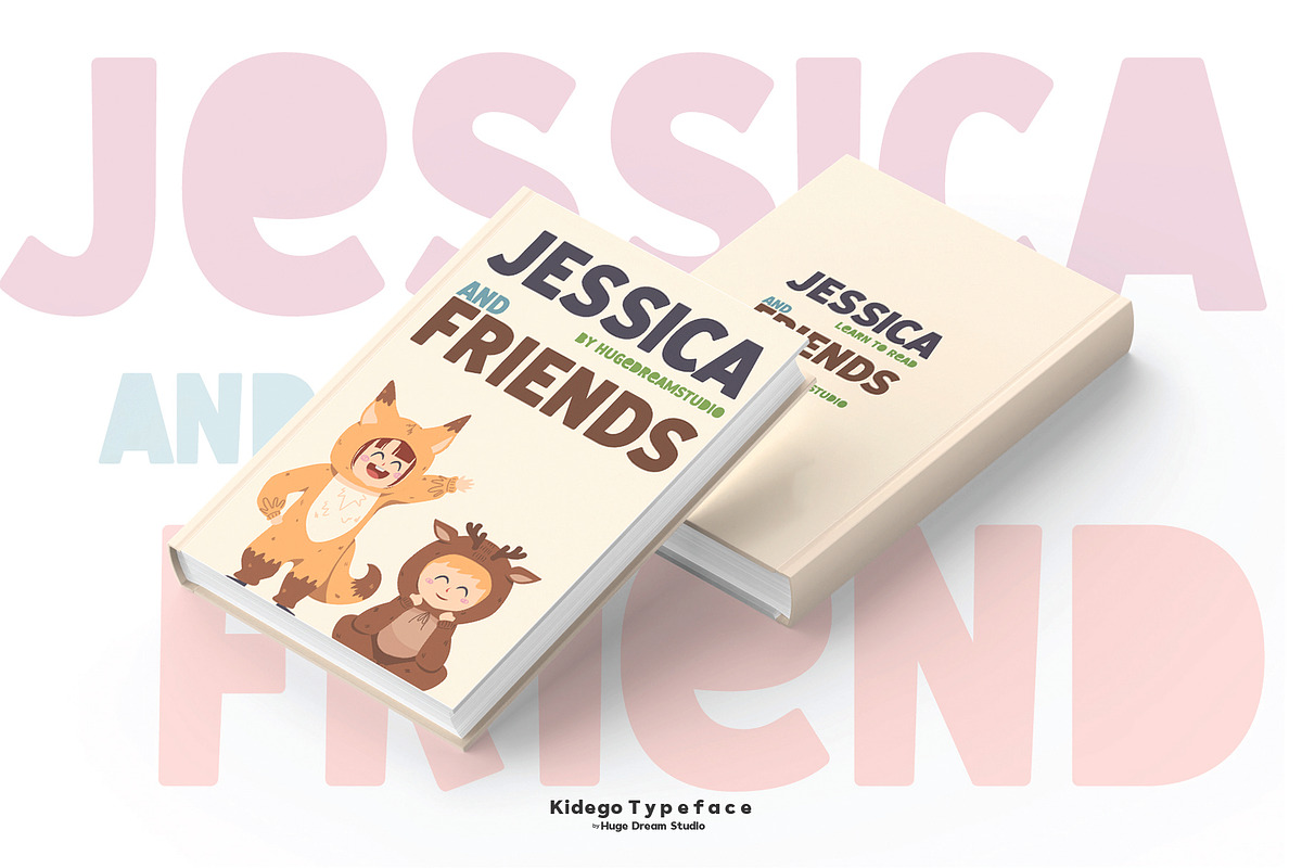 Kidego - Playful Boho Font, a Sans Serif Font by Huge Dream Studio