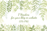 Leaves Branches & Herbs Fresh Doodle, a Decorative Illustration by antuanetto (Thumbnail 6 of 11)