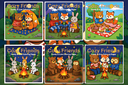 Cozy Friends Comfy & Cute Coloring, an Animal Illustration by Coco Bloom (Thumbnail 3 of 3)