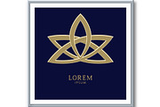 Vector floral logo, an Outline Icon by RODINA (Thumbnail 3 of 3)