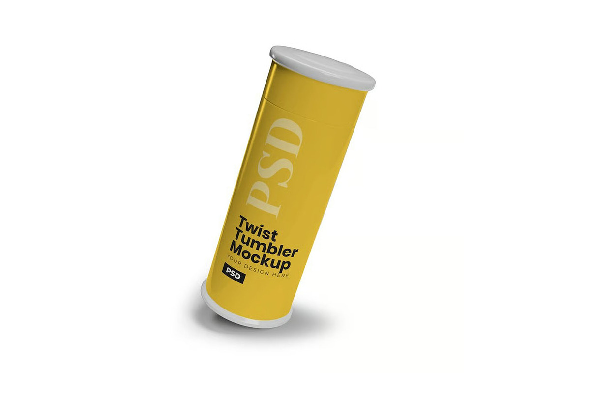 Twist Tumbler Mockup Template, a Household Mockup by DesignRushMarket (Photo 6 of 6)