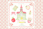 Hello School Vintage DIY Watercolor, a Graphic by LABFcreations (Thumbnail 1 of 4)