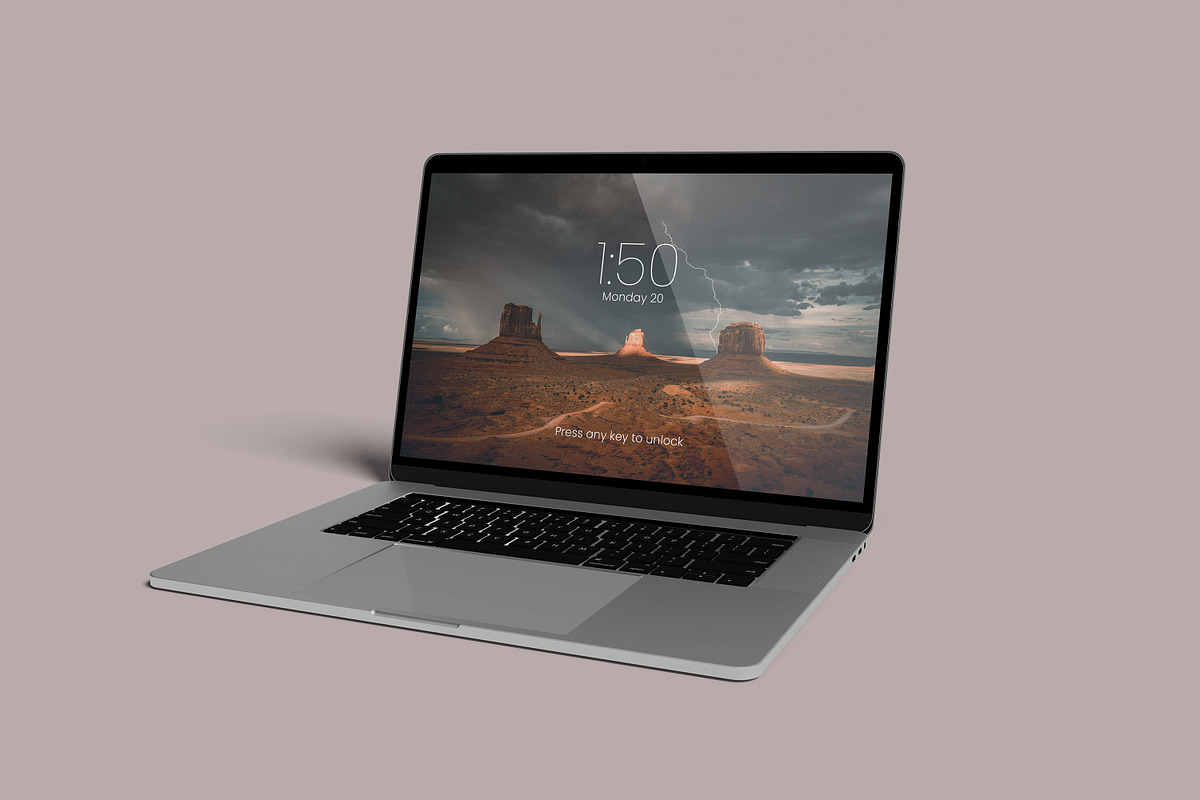 MacBook Pro Display Mockup, an iPhone Mockup by bimockup (Photo 4 of 13)