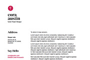 Cora - Resume and Cover Letter, a Resume Template by Sleeper Labs (Thumbnail 4 of 6)