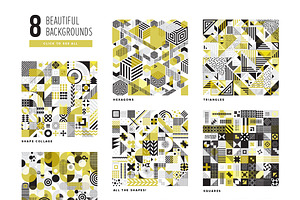 Modern Geometric Pattern Set