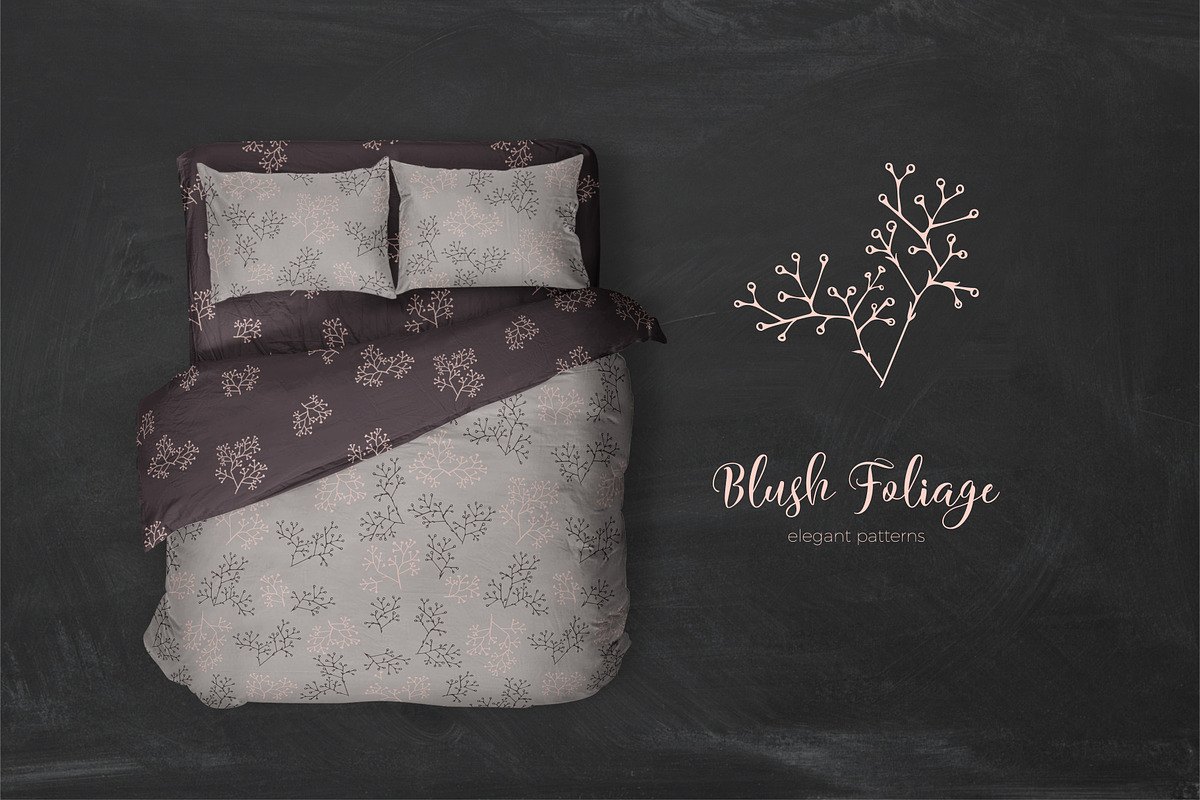 Blush Foliage, elegant patterns, a Pattern Graphic by NKTN graphics (Photo 2 of 10)