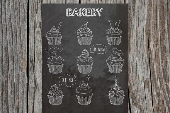 Сupcakes Patterns and Illustration preview 5