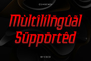CS Hockey – Cyberpunk Font, a Sans Serif Font by Craft Supply Co. (Thumbnail 4 of 8)