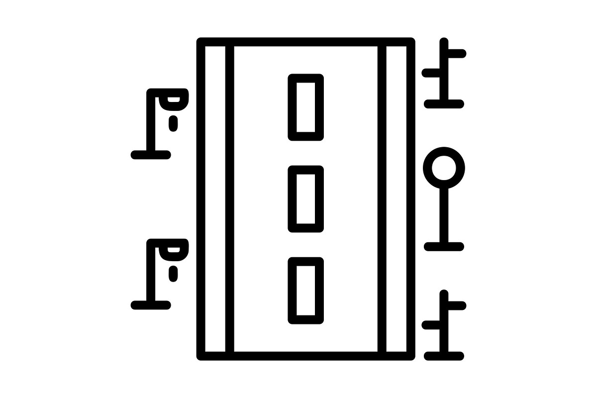 Road Line Icon, an Icon by Pexelpy