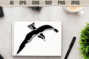 Stencils Seagull Bird, an Animal Illustration by MARYCRAFTIRIA (Thumbnail 3 of 3)