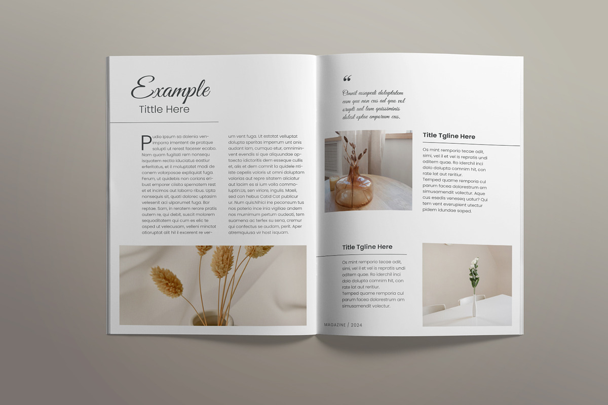 Elegant Magazine Template, a Templates & Theme by evgenystudio (Photo 8 of 9)