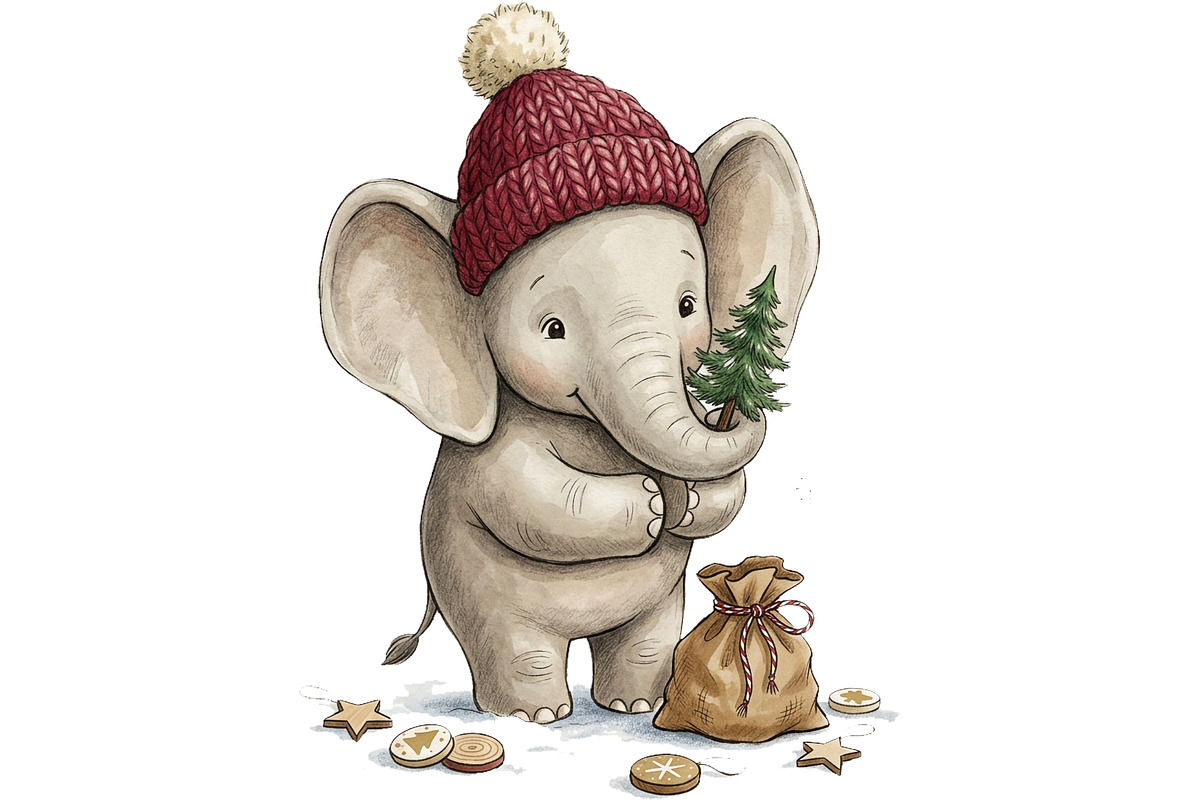 Cozy Winter Animals Clipart Bundle, an Animal Illustration by T-shirt Pond (Photo 4 of 26)