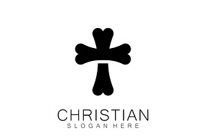 Christian Church logo creative Cross, a Graphic by T.Vooka