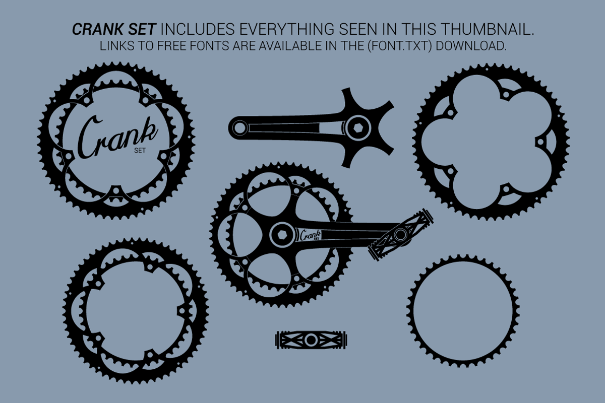 Badge Elements - Crank Set preview 4