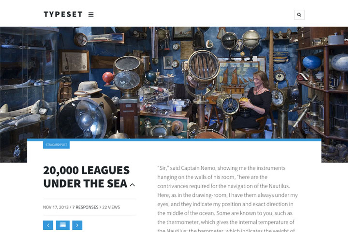 Typeset. A Magazine Blog & Portfolio, a WordPress Template by Courtyard Themes (Photo 2 of 4)