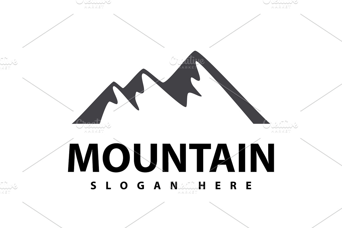 Mountain vector icon design template, a Graphic by T.Vooka (Photo 3 of 3)