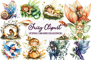 Woodland Fairy Clipart, an Illustration by Daily.Designs (Thumbnail 1 of 9)