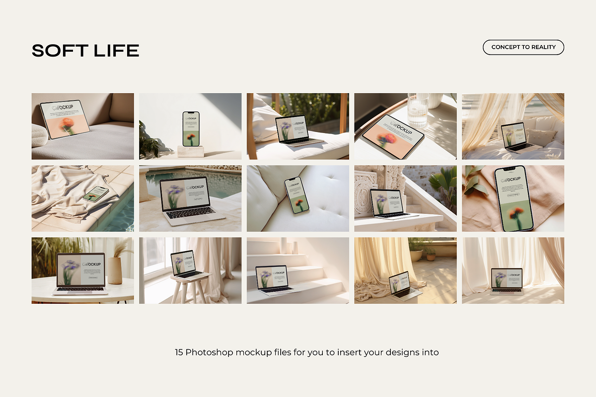 Soft Life | Device Mockup Bundle, a Device Mockup by Artfullyours (Photo 3 of 8)