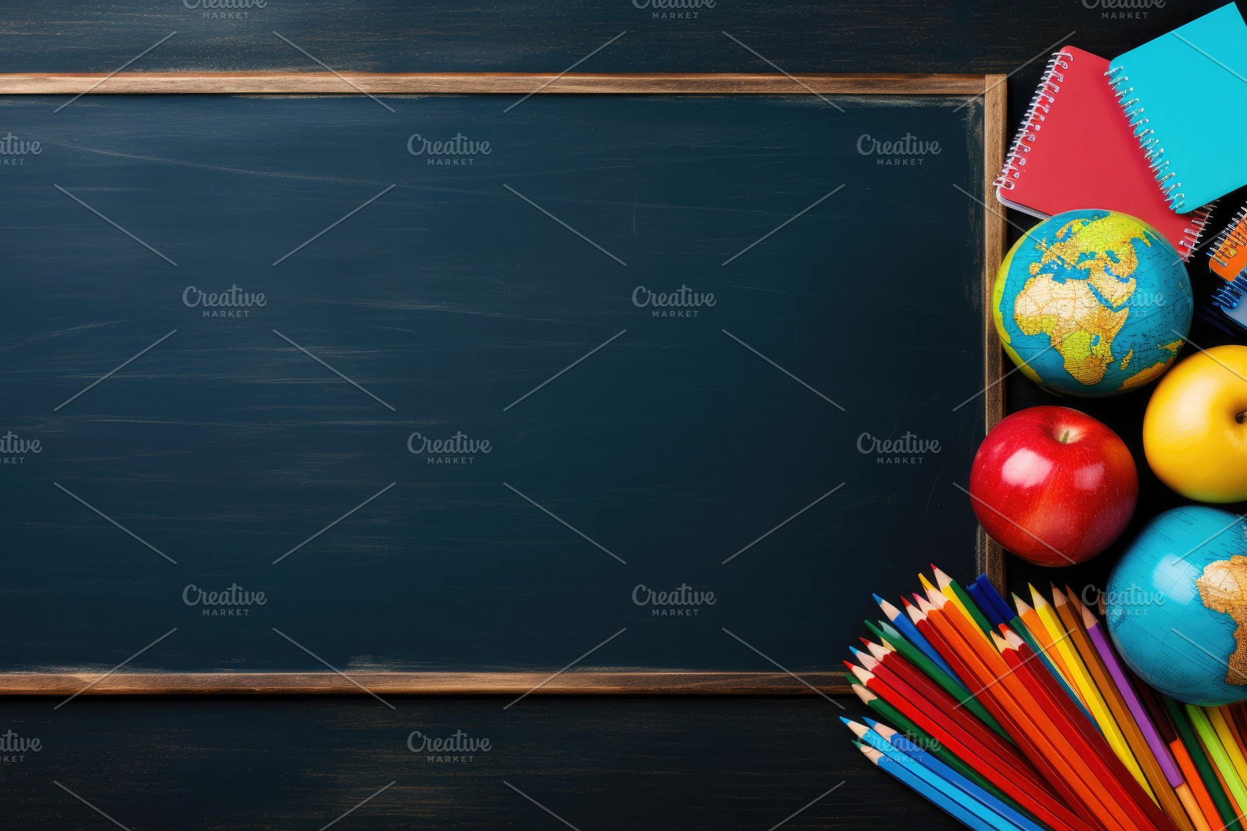 Back to school concept. School suppl, a Photo by Iftikhar Alam