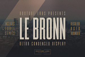 Le Bronn - Display Font, a Sans Serif Font by BoxTube Labs