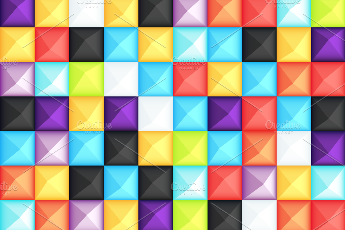 11 Bright Vector Backgrounds, a Pattern Graphic by chewkotski (Photo 4 of 11)