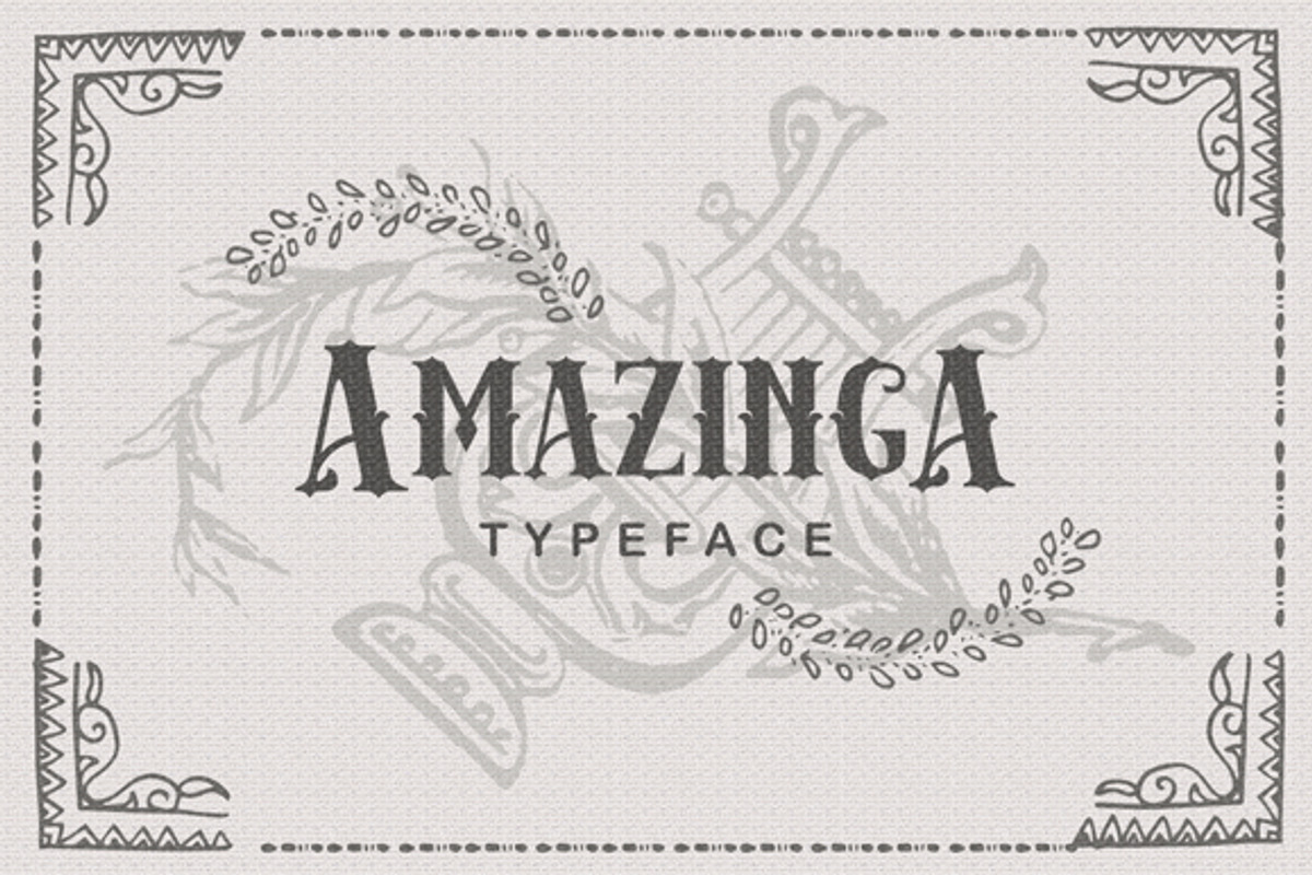 Amazinga Typeface preview 3