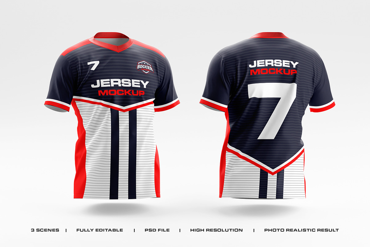 Soccer Uniform | Jersey  Mockup, a Shirt Mockup by Jiwstudio (Photo 1 of 6)
