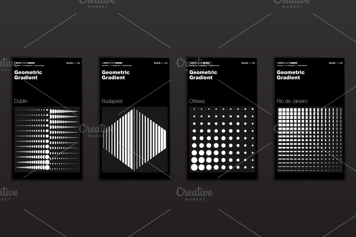 Geometric Gradient Shapes, a Background Graphic by karnofff (Photo 10 of 11)