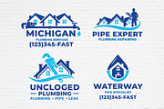 Plumbing Business Logo Bundle, a Branding & Logo Template by Guavanaboy (Thumbnail 3 of 3)