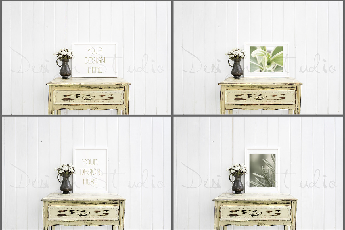 Frame Mockups Bundle, White Concept, a Print Template by HisariDS Mockup Design (Photo 4 of 16)