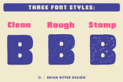 Chunky Block Sans Font, a Sans Serif Font by Brian Ritter Design (Thumbnail 3 of 6)