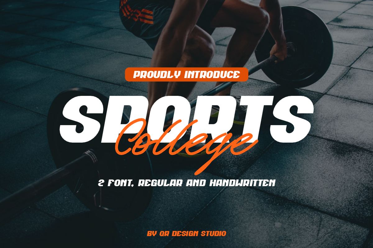 Sports College - Font Duo, a Handwritten Font by QR Design Studio (Photo 1 of 12)