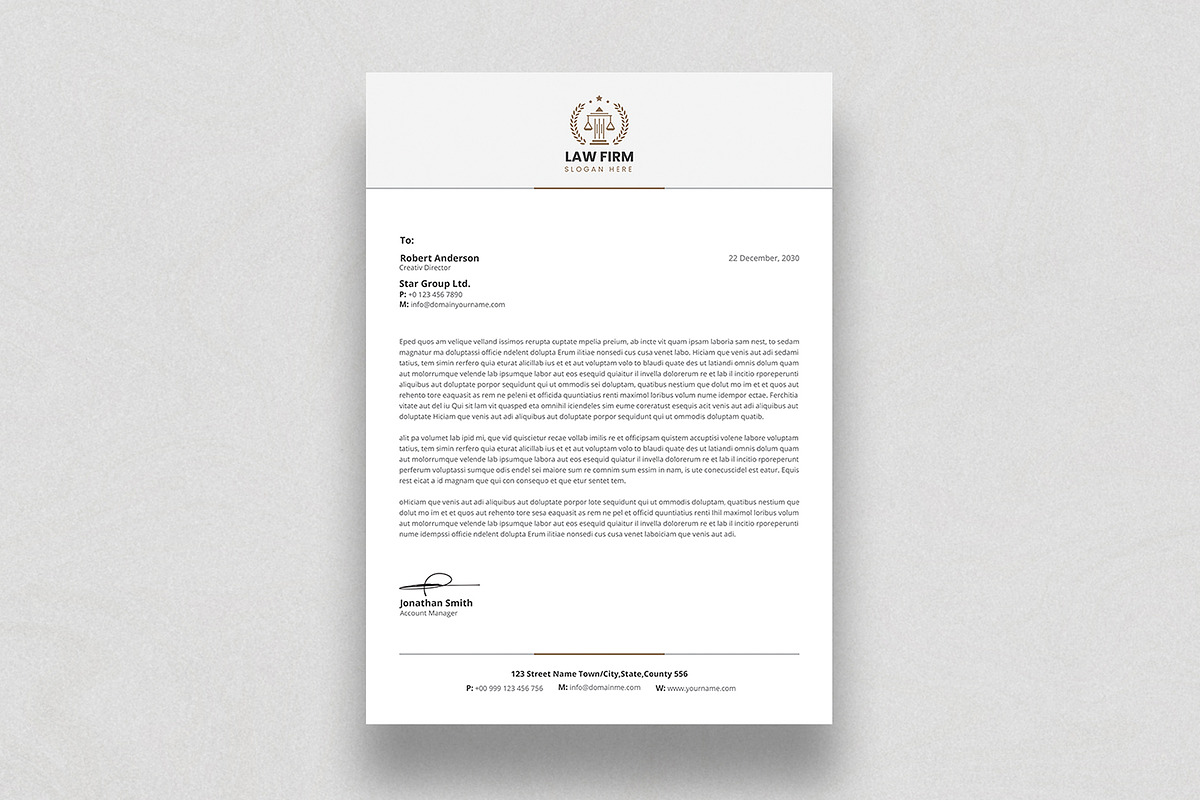 Canva Letterhead and Invoice Bundle, a Stationery Template by DesignDevisers (Photo 3 of 17)