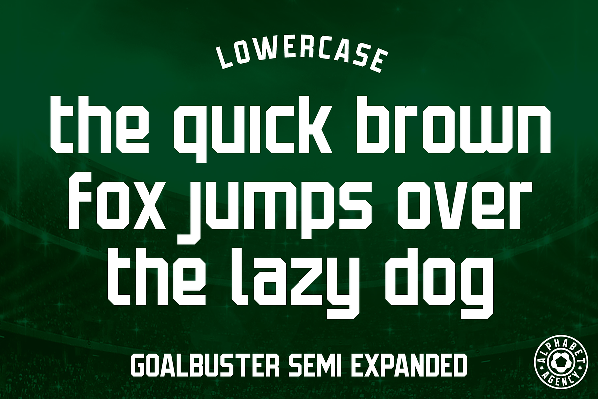 Goalbuster Fonts, a Sans Serif Font by Alphabet Agency (Photo 7 of 10)